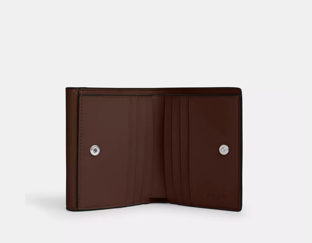 코치 엘리자 스몰 월렛 레더 가죽 커버 클로저 반지갑 지갑 카드 지갑 | 크로켓