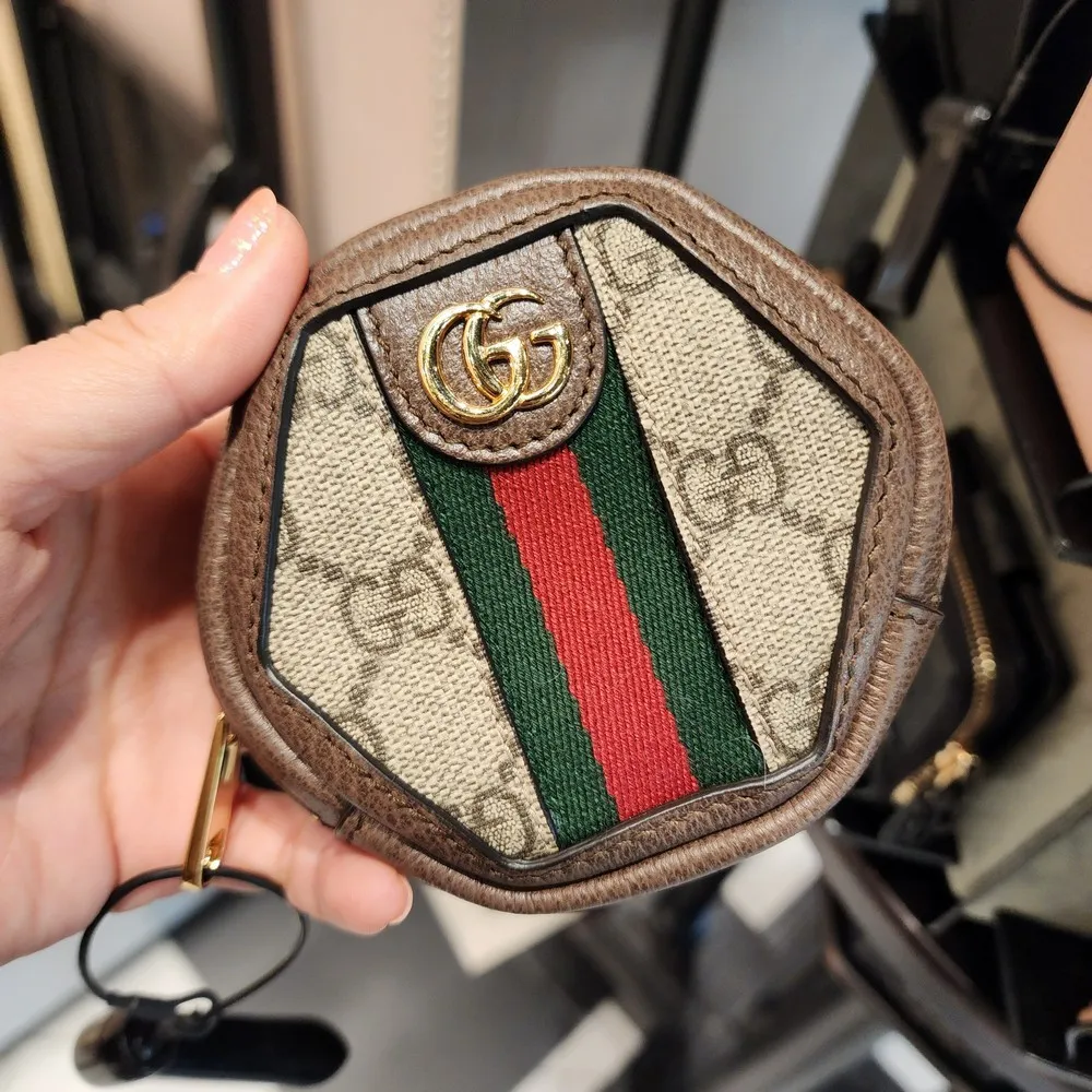 구찌 오피디아 GG 지퍼 코인 월렛 645122