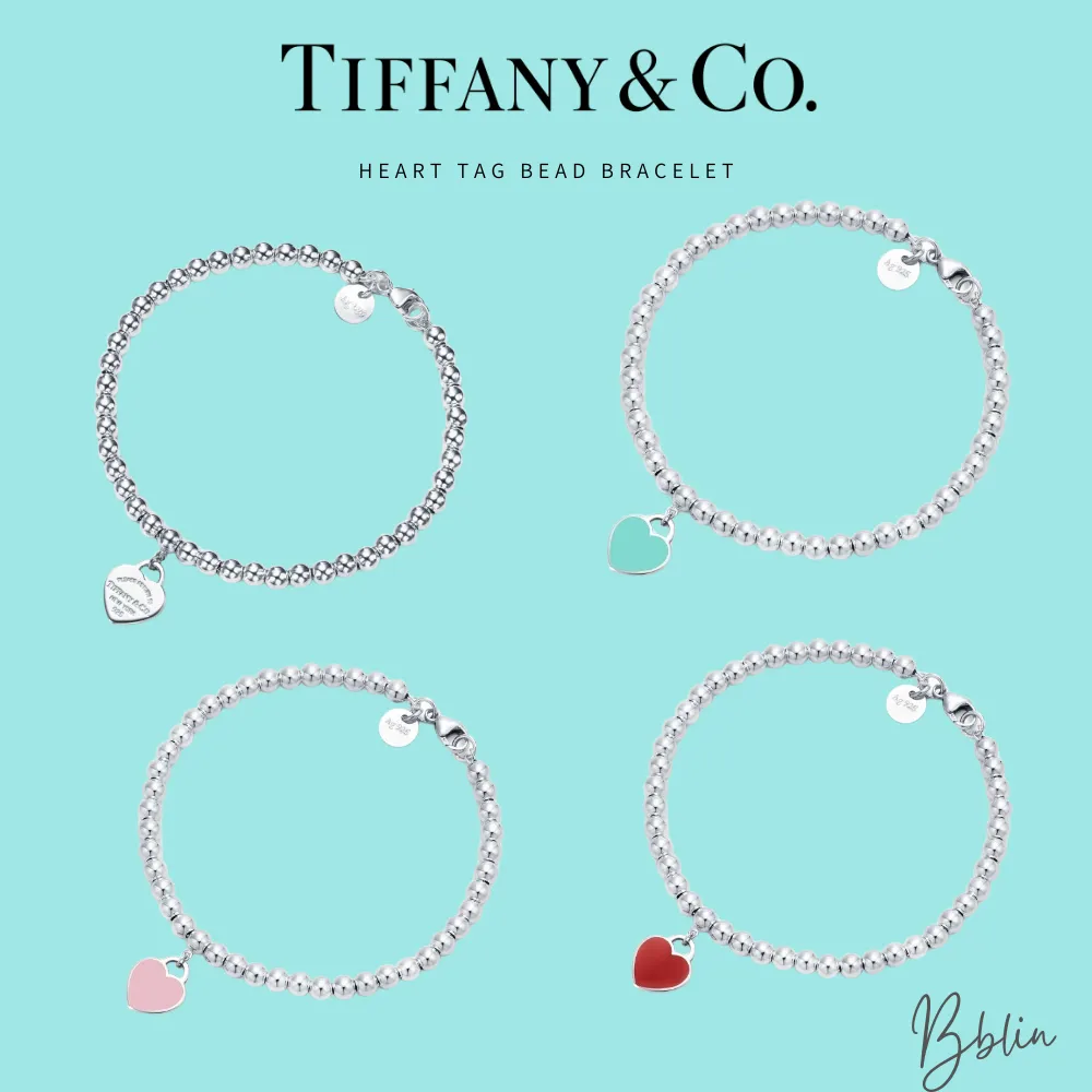 티파니 티파니앤코 티파니 하트 태그 실버 팔찌 비드 | 크로켓