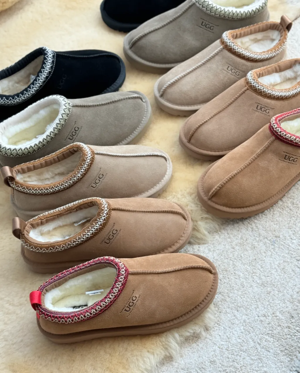 호주 오즈웨어 남여공용 시드니 타스만 양털 슬립온 어그 슬리퍼