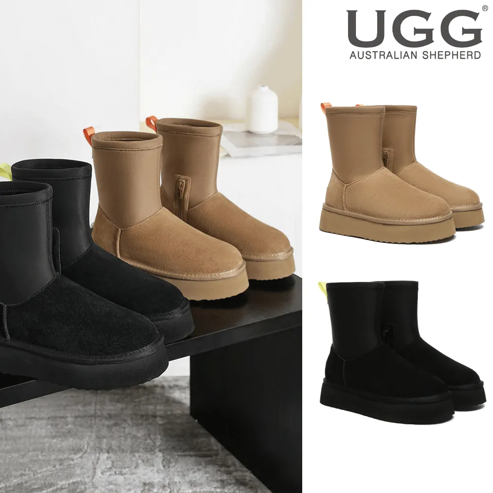 어그 부츠 호주 여성 미드 플랫폼 에델 지퍼 에버어그 EA3154