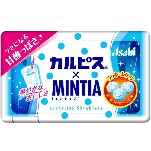 아사히식품 민티아 MINTIA 칼피스 50알입 일본사탕 일본캔디 일본간식