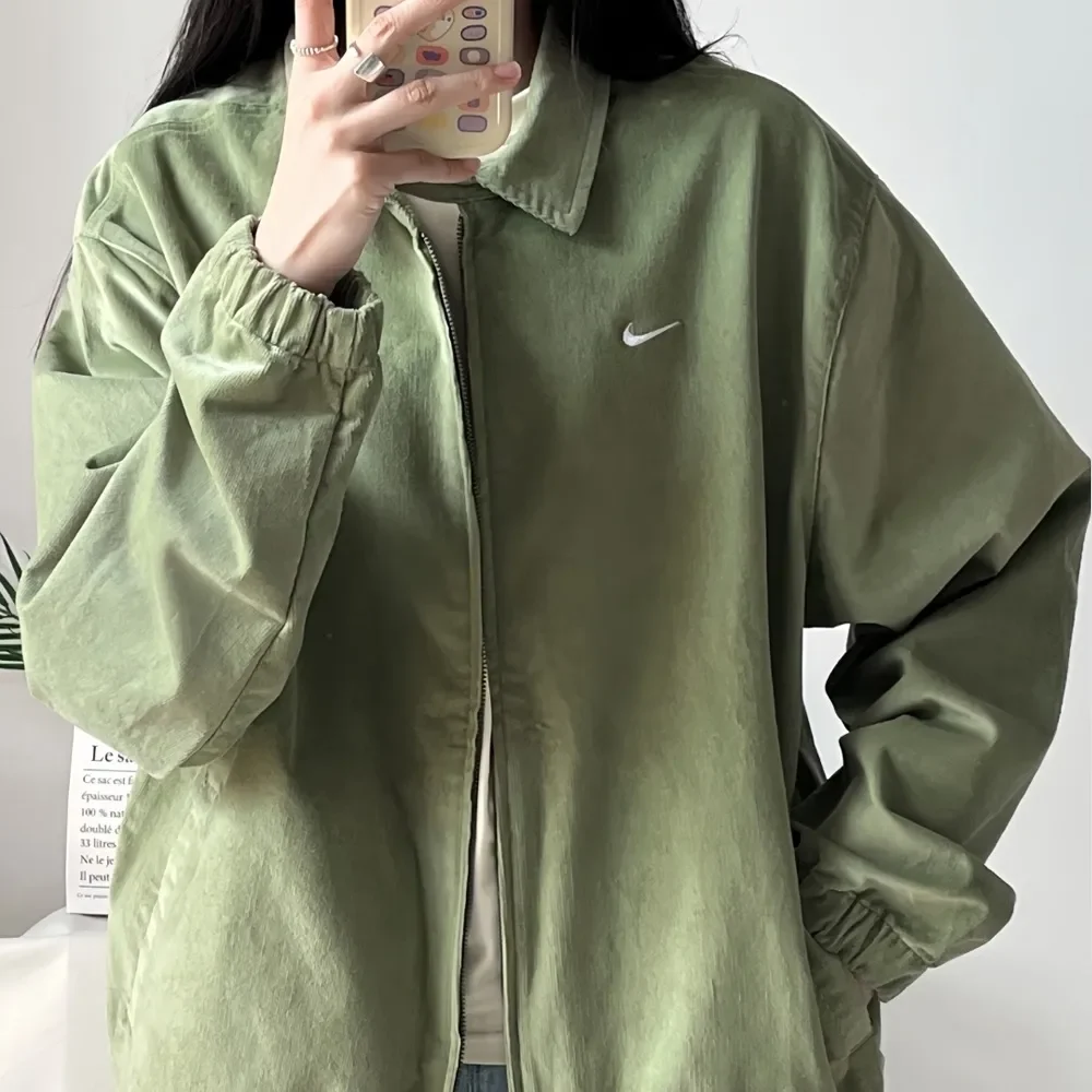 나이키 코듀로이 해링턴 재킷 골덴 집업 카키 FZ0632-370