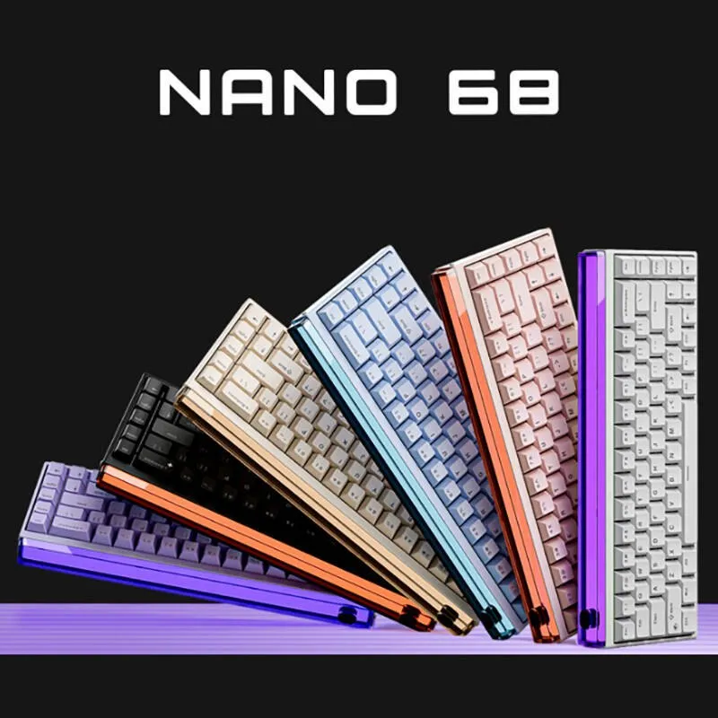 MADLIIONS NANO68 유선 마그네틱 게이밍 키보드 RGB램프 전키핫스왑 68키 자기축 화이트 | 크로켓