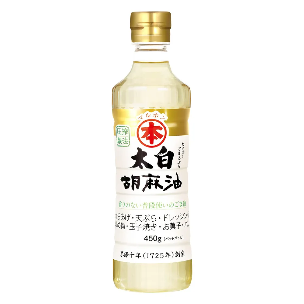 [해외] Takemoto 타케모토 태백호마유 일본 백 참기름 450g