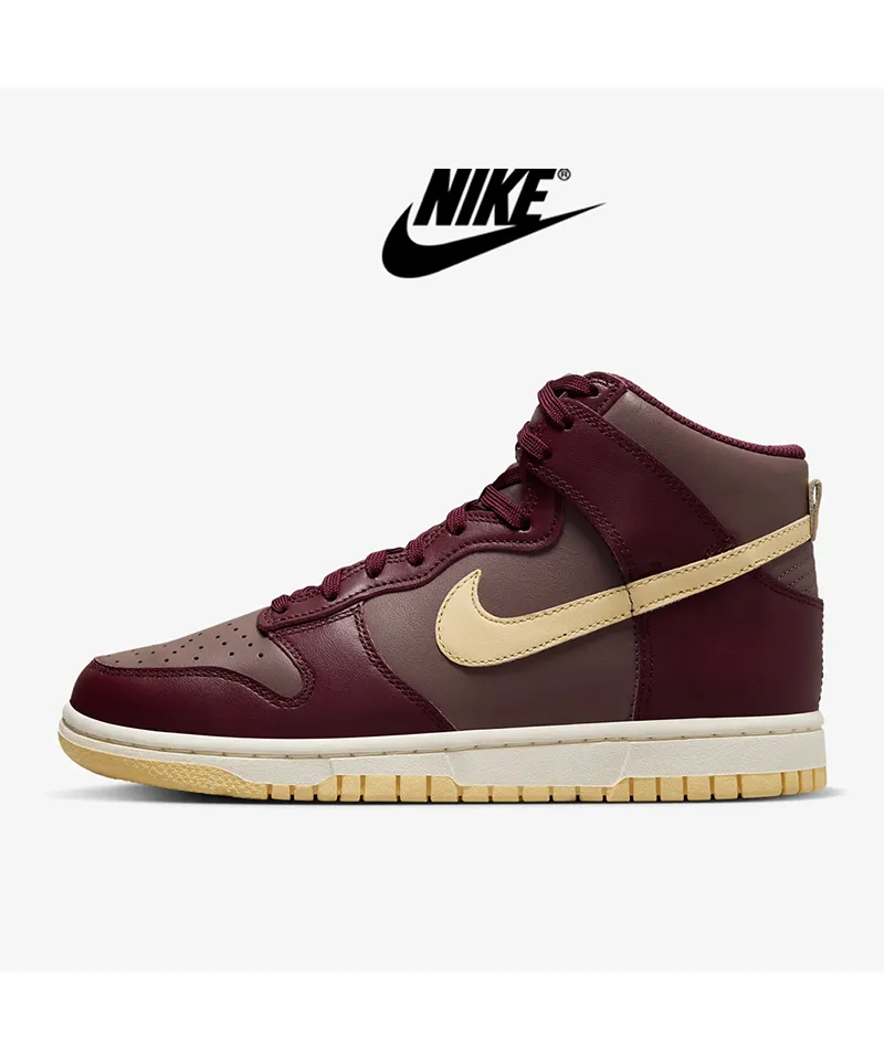 일본 나이키 덩크 하이 플럼 이클립스 바닐라 버건디 운동화 DD1869-202