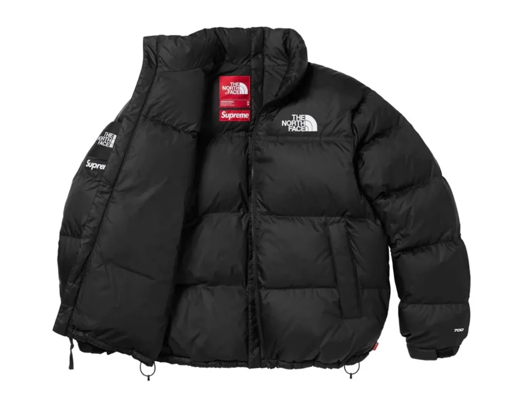 Supreme 24SS The North Face Split Nuptse Jacket Black