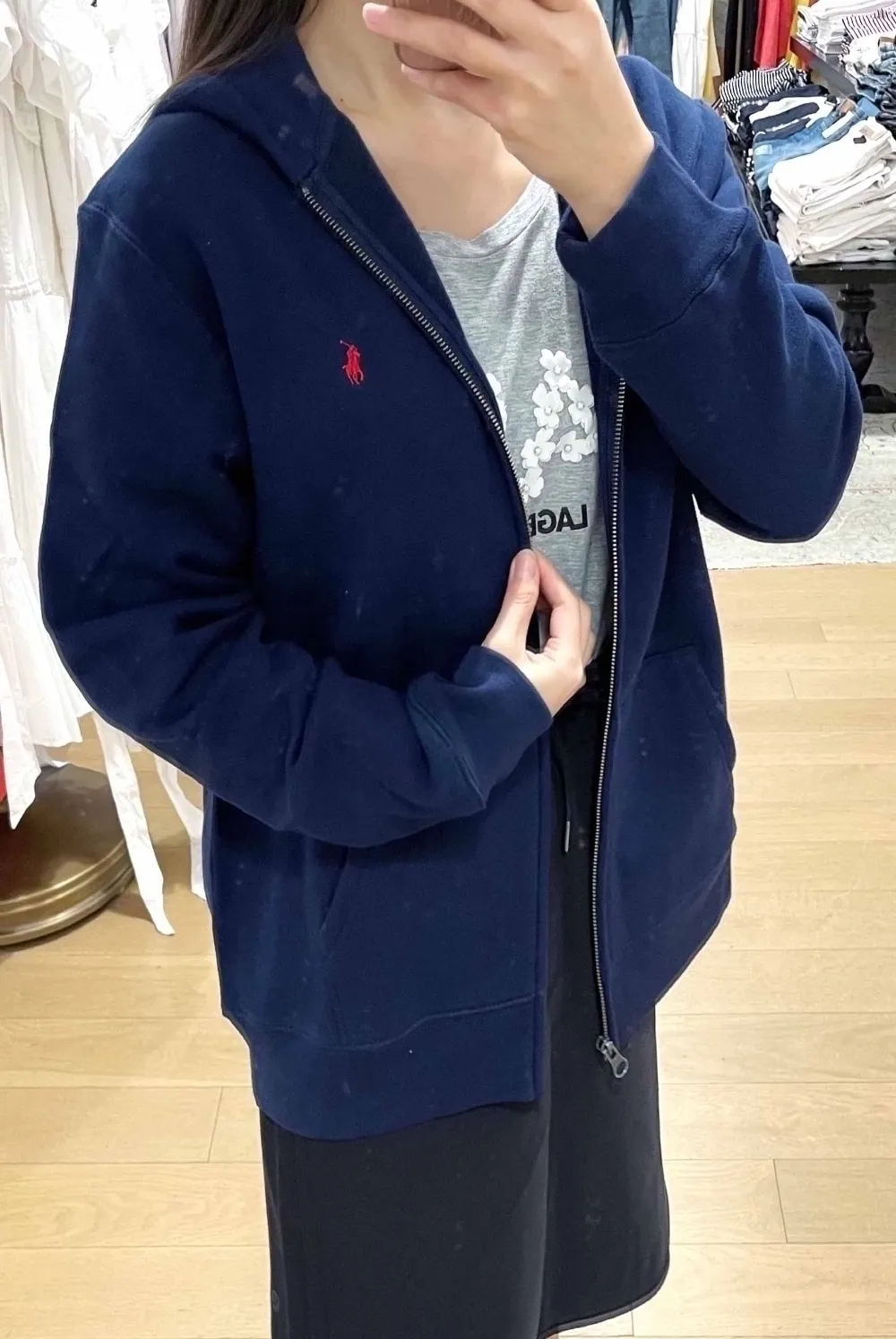 폴로랄프로렌 보이즈 기본 기모 후드집업자켓 남녀공용