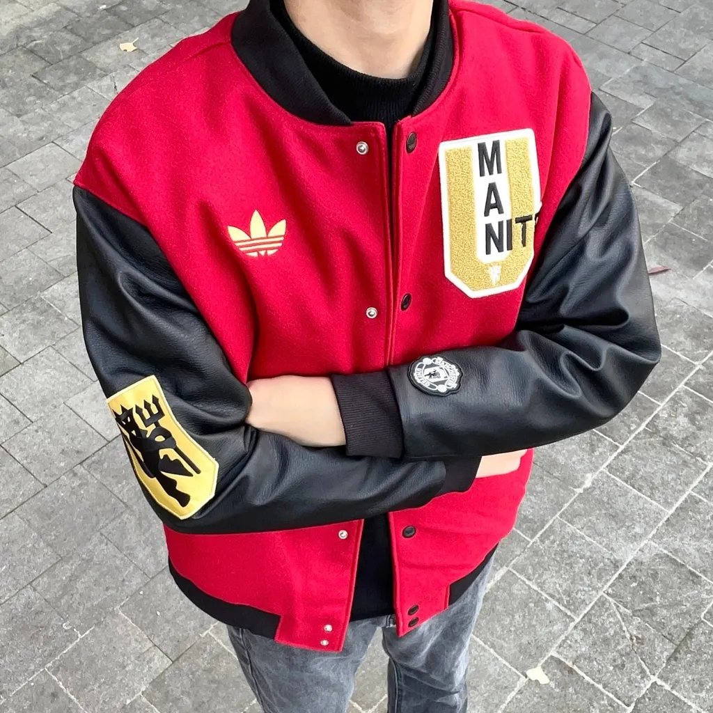Varsity Jacket Adidas Veste Vrct Adidas X Manchester United