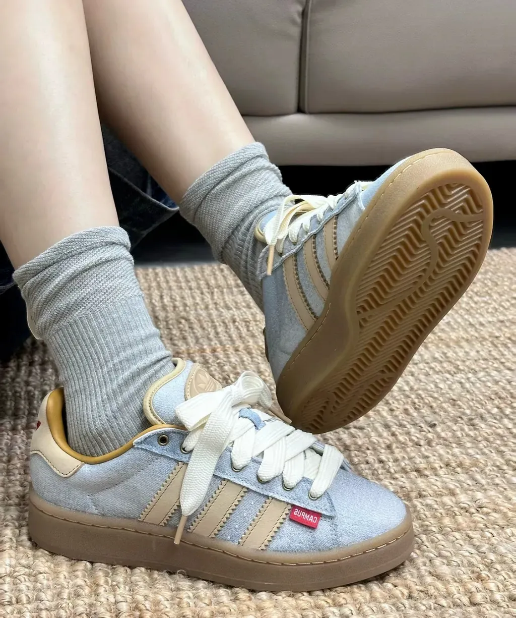 아디다스 캠퍼스 00s 운동화 데님 블루 IH3283