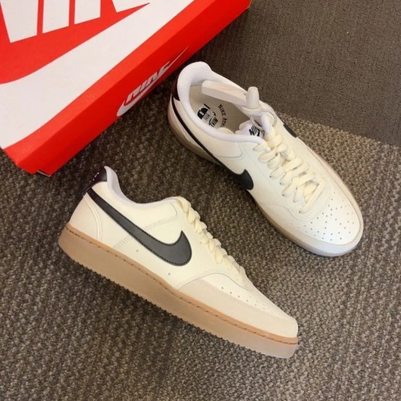 나이키 코트 비전 로우 세일 라이트 오어우드 브라운 FQ8075-133