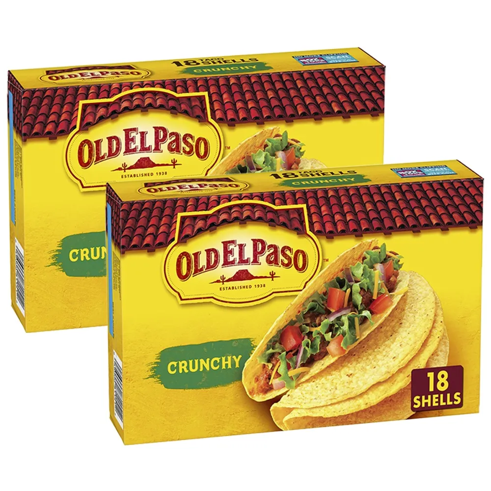 [해외] Old El Paso 올드엘파소 타코쉘 18입 2팩 크런치