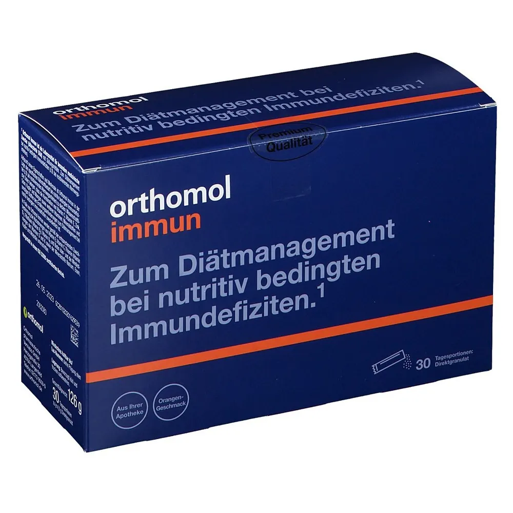 [해외] 오쏘몰 이뮨 오렌지 그래뉼 30일분 orthomol immune orange granules 30 pc.