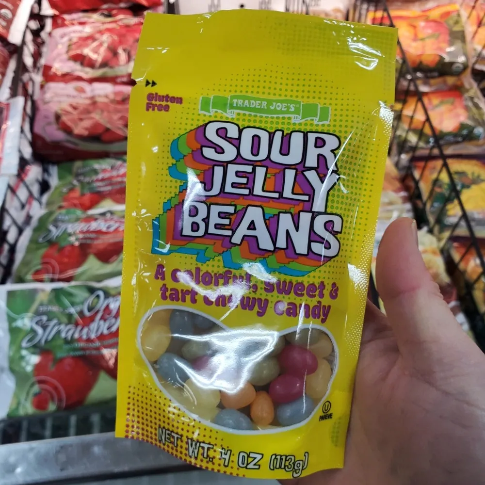 트레이더조 사워 젤리 빈 신맛 츄이캔디 113g