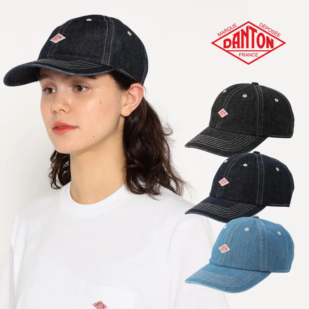 단톤 DANTON 프리사이즈 데님 6패널 캡모자 DT-H0227 YMN