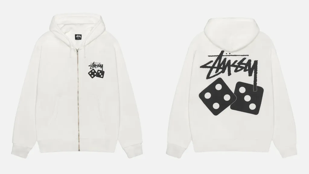 ★STUSSY★PIGMENT DYED DICE ZIP HOODIE フーディ★追跡可 Dice Zip Hoodie Pigment Dyed – Natural | Sweats | Stüssy