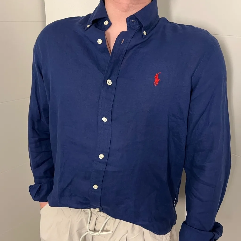 POLO 폴로 랄프로렌 남성용 린넨셔츠 셔츠