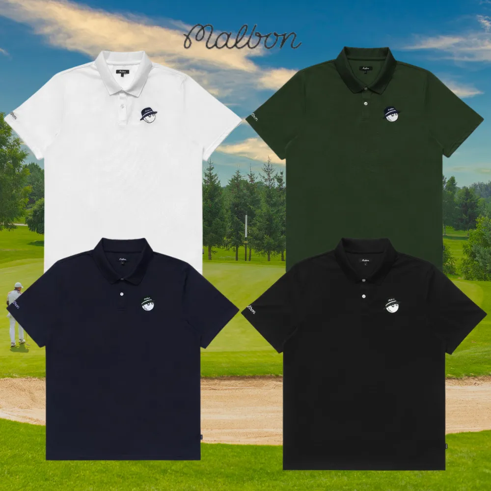 말본골프 말본 남성골프웨어 쿠퍼 코어 골프 폴로 반팔 카라 셔츠 티셔츠