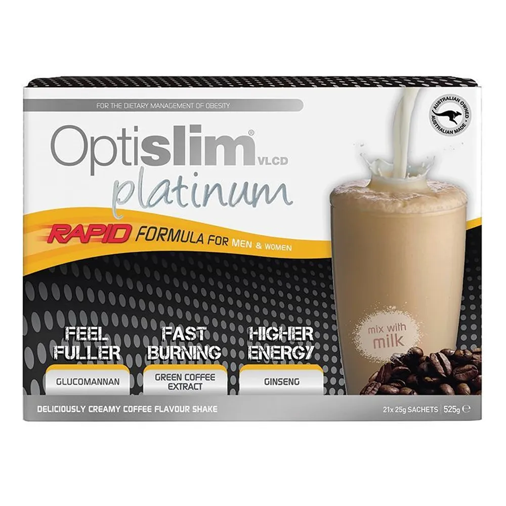 Optislim VLCD Platinum Coffee Shake 21x25g Sachets