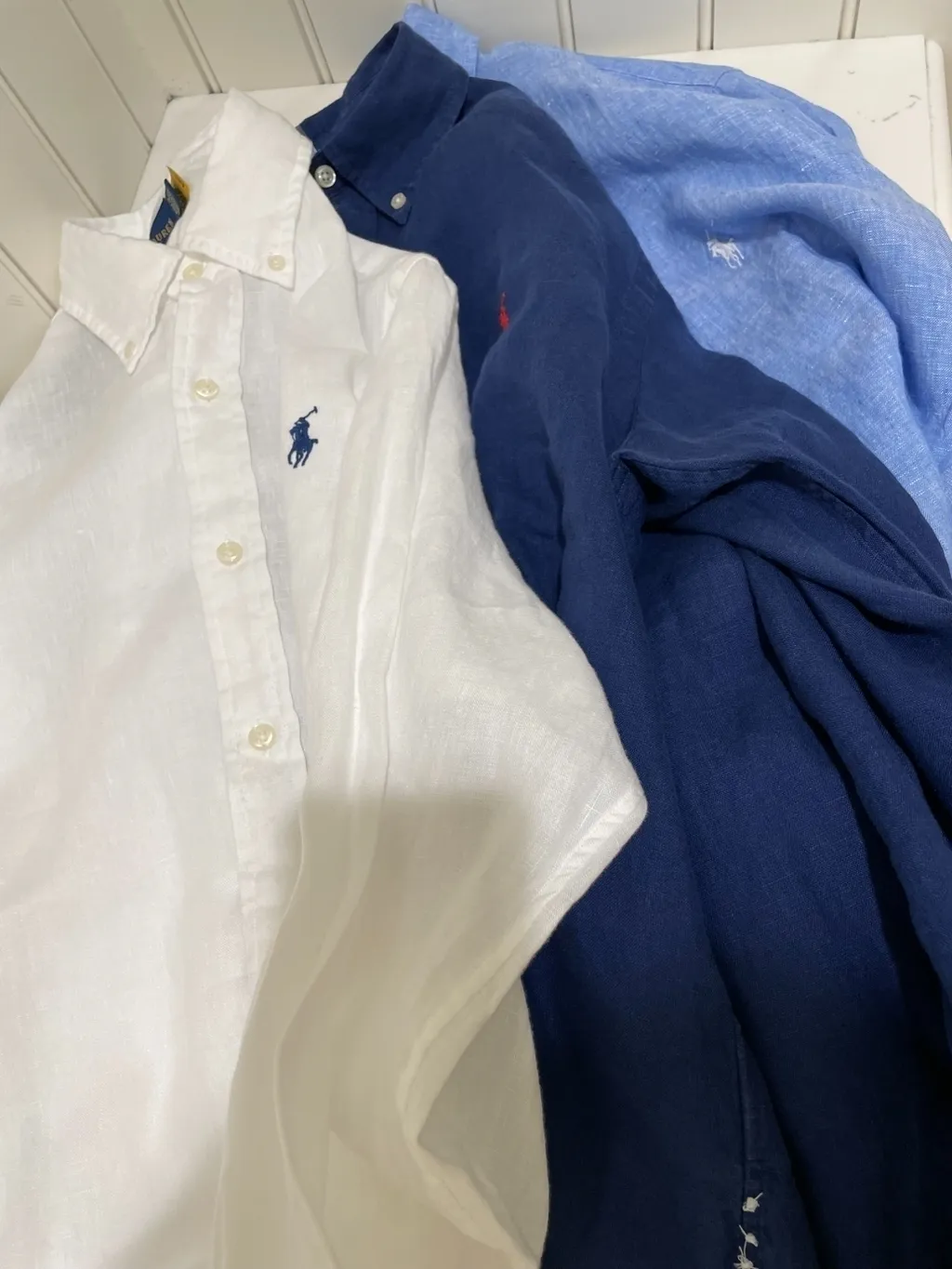 폴로랄프로렌 맨즈/남녀공용 린넨 셔츠 클레식핏