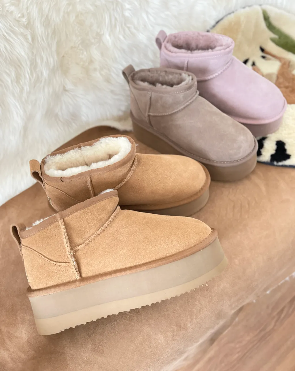 [무배핫딜] 호주어그 울트라미니 4cm 플랫폼 양털 미니어그부츠