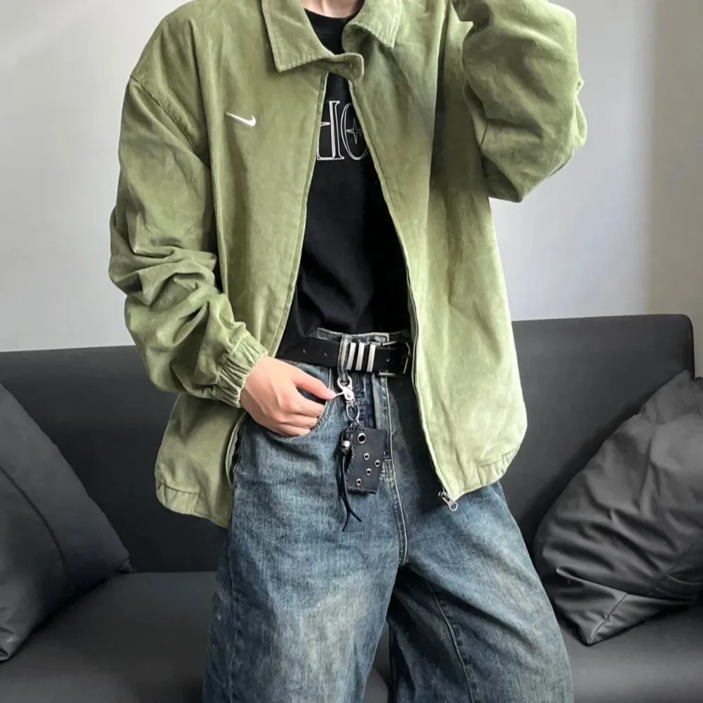 나이키 라이프 해링턴 코듀로이 재킷 그린 DX9071-386