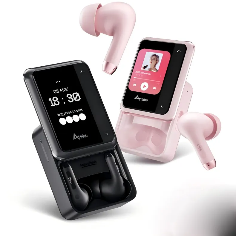 [해외] IKKO AUDIO ActiveBuds 스마트 블루투스 터치 이어폰 GPT-4o지원 AI녹음+번역 한국어지원