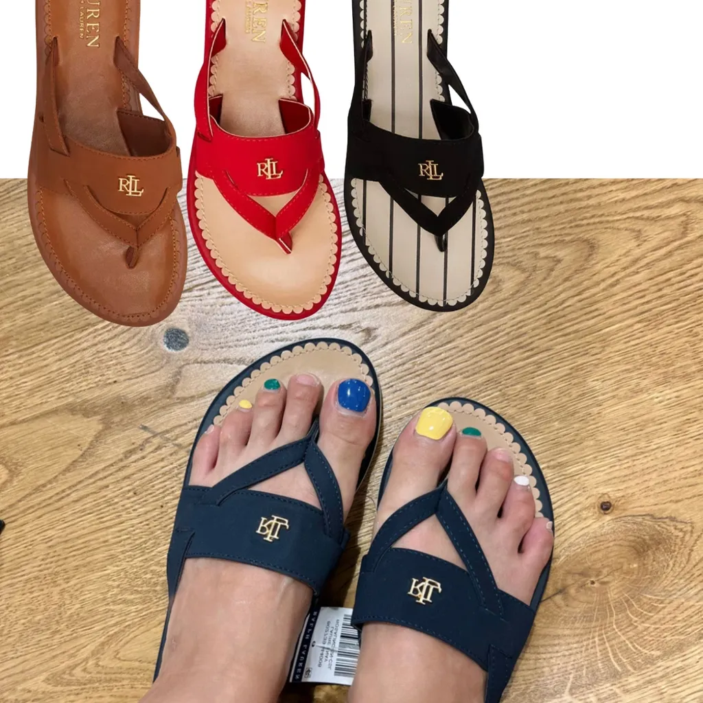 폴로 랄프로렌 로잘린드 플립 플랍 샌들 (4컬러) Polo Ralph Lauren Rosalind Sandals