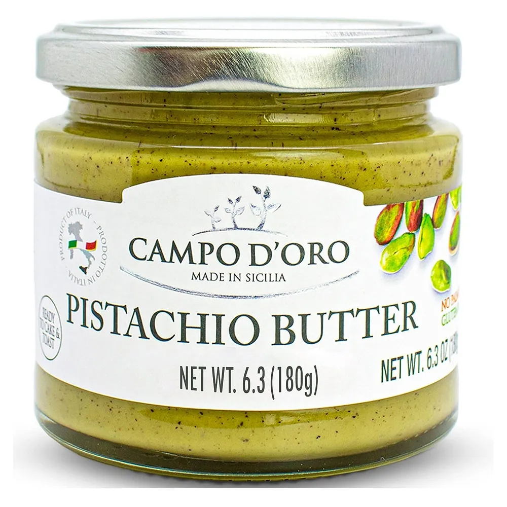 캄파 도 오로 피스타치오 너트 버터 스프레드 크림 180g Campo D'Oro Pistachio Nut Butter, 6.35 oz (180g