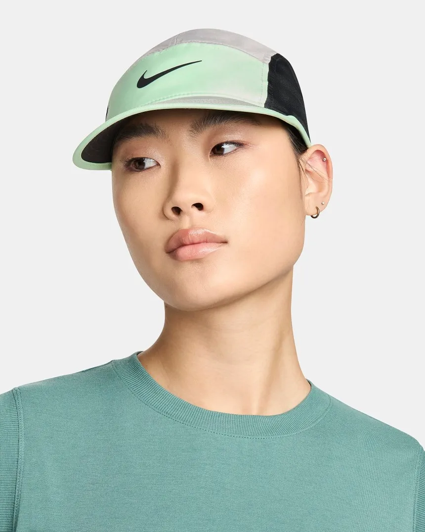 나이키 드라이핏 플라이 언스트럭처 메시캡 등산 러닝 모자 그레이 그린 FB5624-012