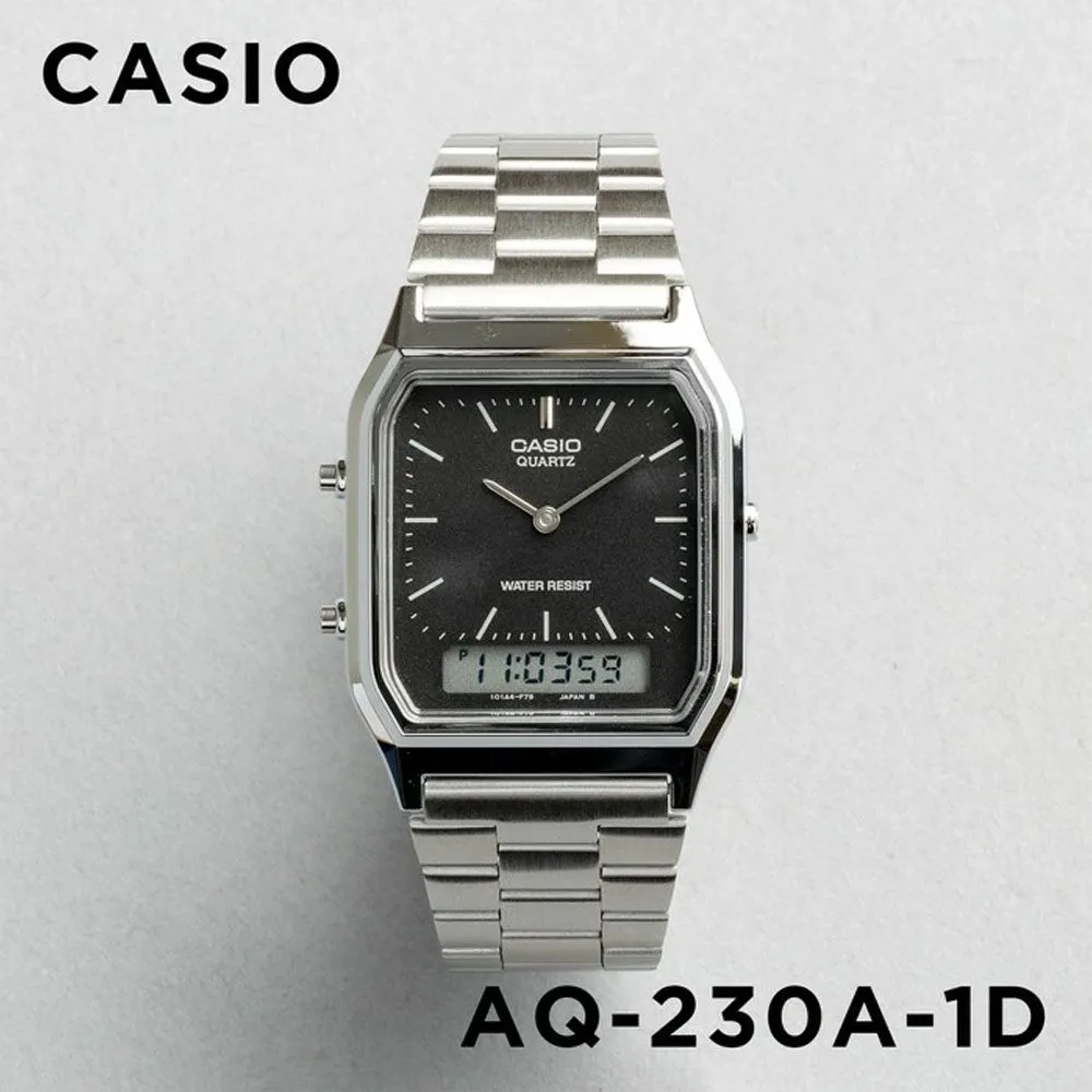 [해외] 카시오 메탈 쿼츠 시계 AQ-230A-1D 검판
