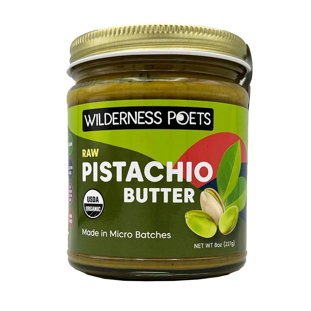 Wilderness Poets 피스타치오 버터 스프레드 크림 227g Wilderness Poets, Pistachio Butter - Orga