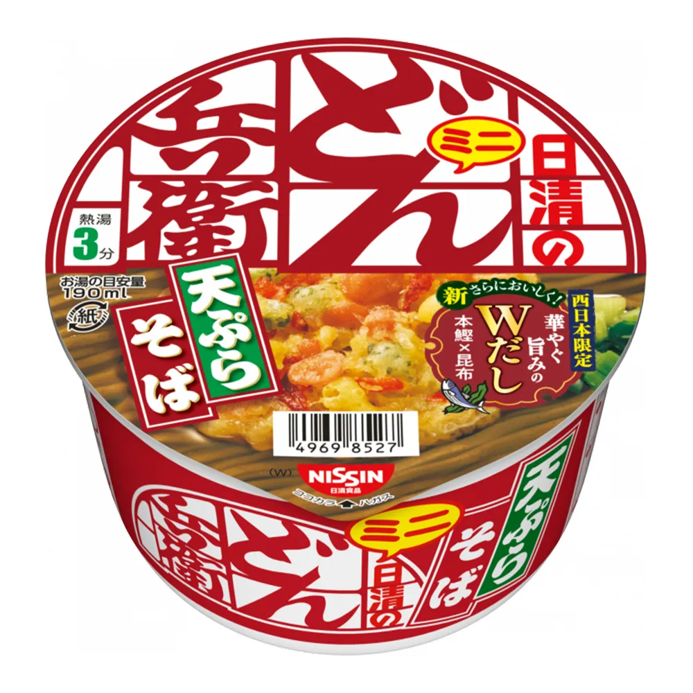 닛신 미니 돈베이 텐푸라 소바 일본컵라면 46g
