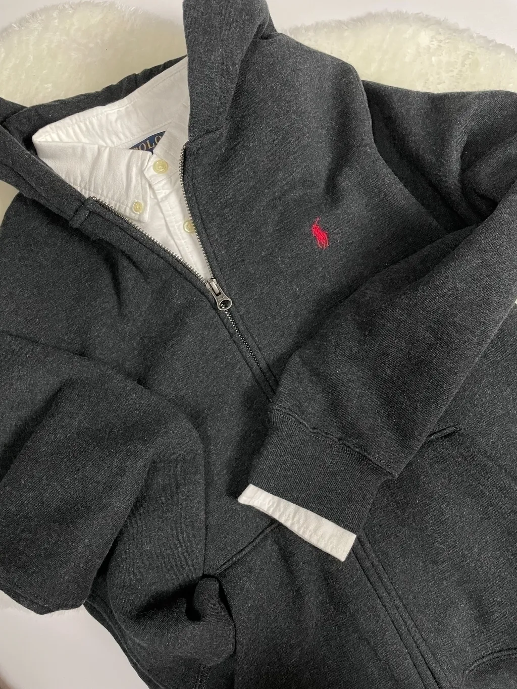 폴로보이즈 기모 후디 집업