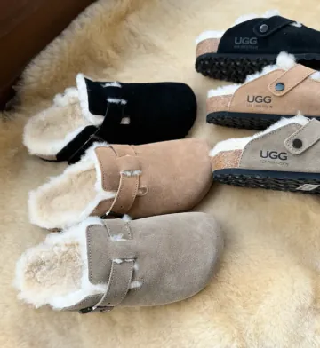 호주어그 보스턴 남여공용 양털 어그슬리퍼