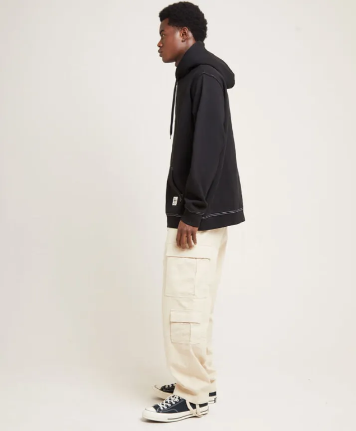 Stussy DOUBLE FACE LABEL ZIP HOODIE Mサイズ STUSSY】DOUBLE FACE LABEL ZIP HOODIE ジップアップ (STUSSY/パーカー