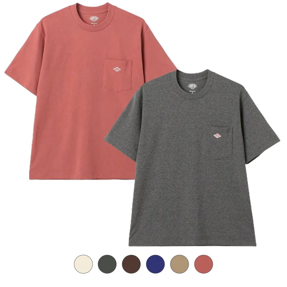 단톤 숏 슬리브 포켓 반팔 티셔츠 플레인 6컬러 DT-C0198 TCB-D DNB242M103-0009