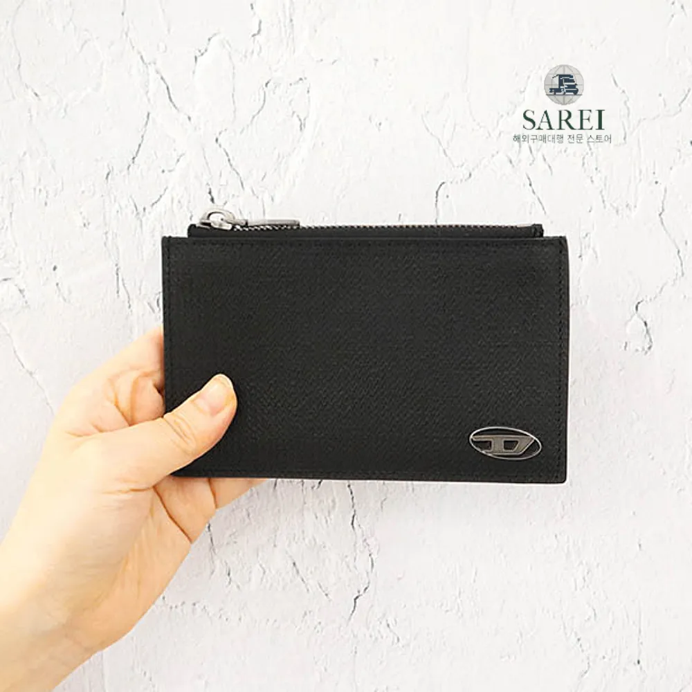 디젤 가죽 동전지갑 카드지갑 코인 케이스 DIESEL 블랙 | 크로켓