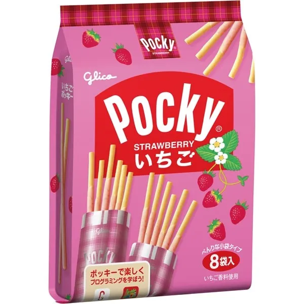 glico 에자키글리코 포키 POCKY 스트로베리 8봉입 일본과자 일본스낵 일본간식