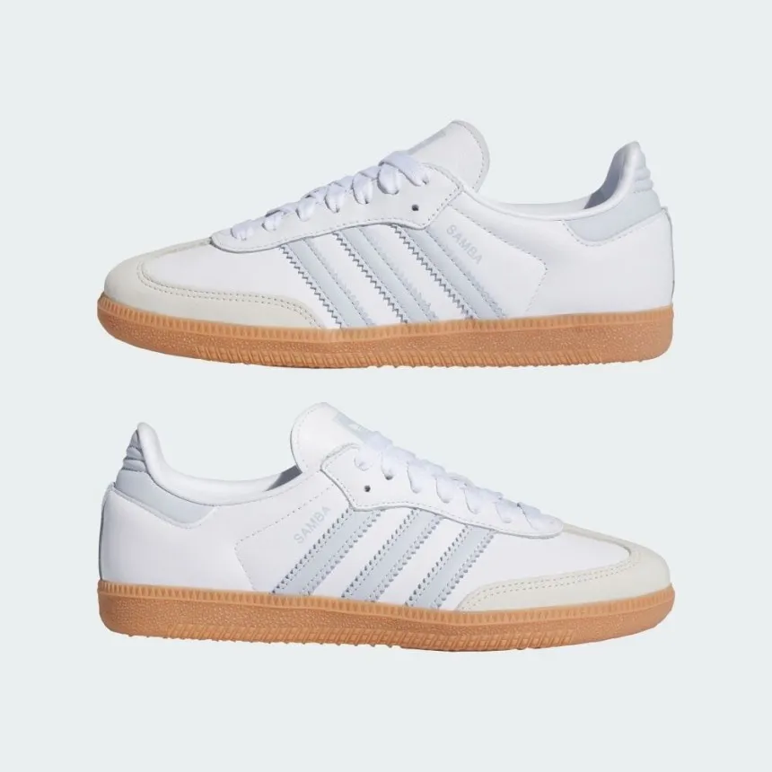 ADIDAS 아디다스 삼바 SAMBA OG 풋웨어 화이트 헤일로 블루 화이트 스니커즈 운동화 IE0877