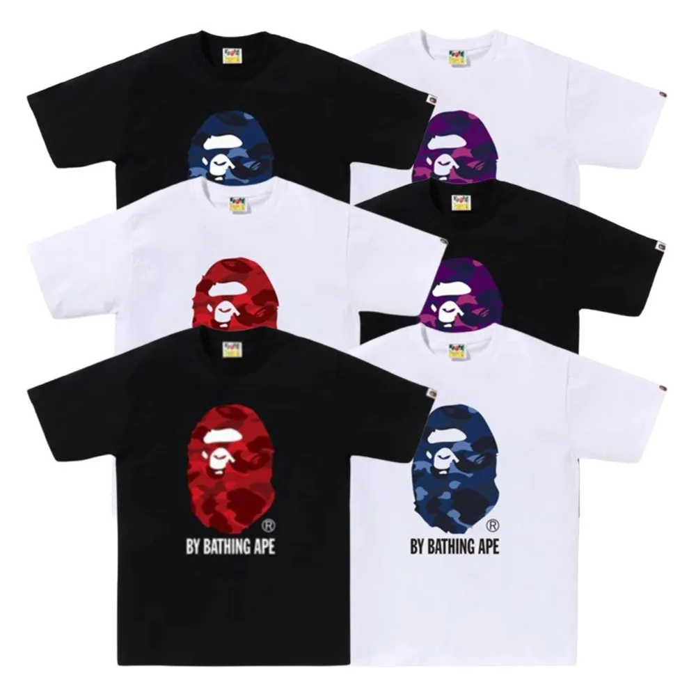 베이프 컬러 카모 바이 배팅 에이프 반팔 티셔츠 6컬러 1K80110019 | 크로켓