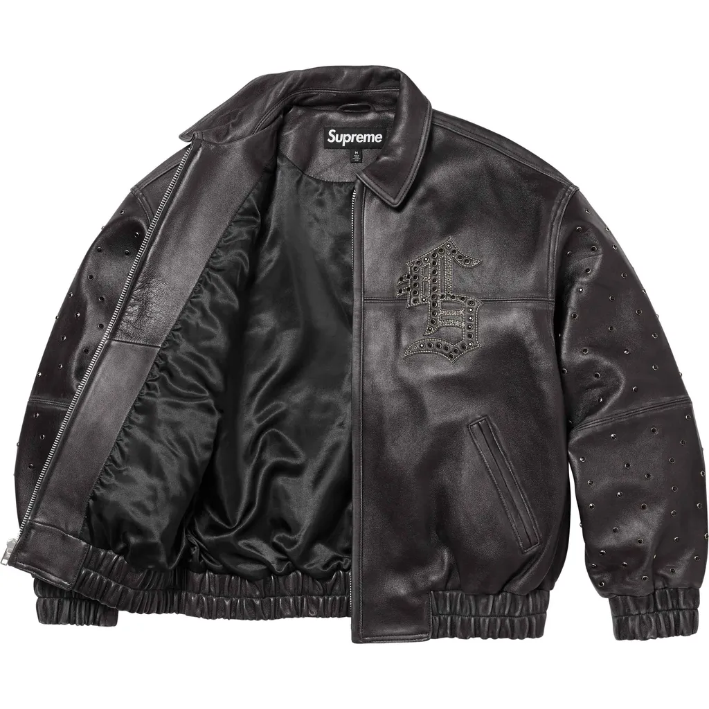 Supreme Braided Leather Overcoat