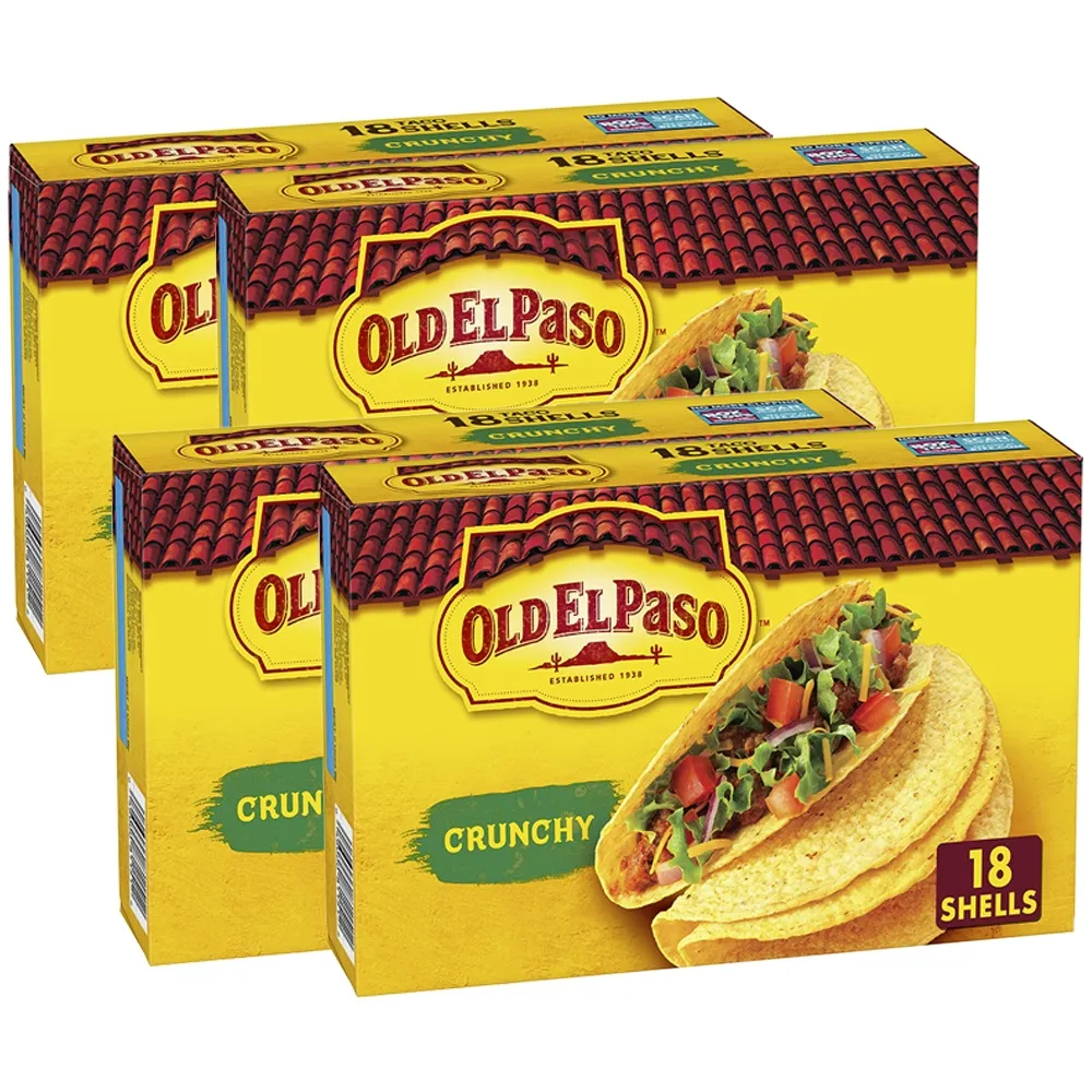 [해외] Old El Paso 올드엘파소 타코쉘 18입 4팩 크런치