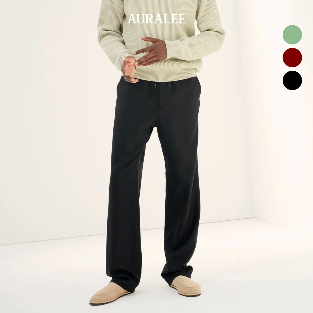 スーツ AURALEE Super Light Wool Easy Slacks Super Light Wool Easy Slacks — Black – La Garçonne
