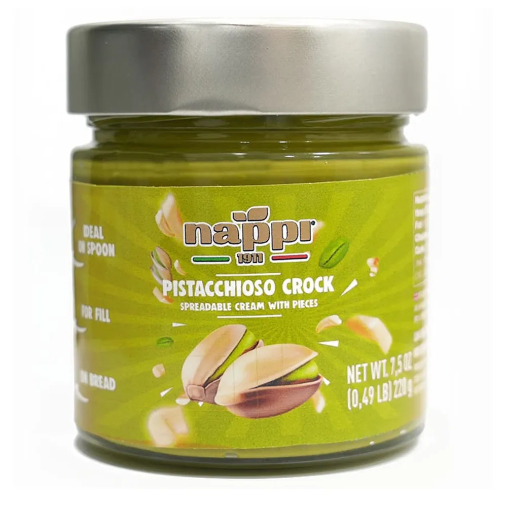 나피 1911 크런치 피스타치오 버터 스프레드 크림 220g Nappi 1911 Crunchy Pistachio Butter, 7.5 oz