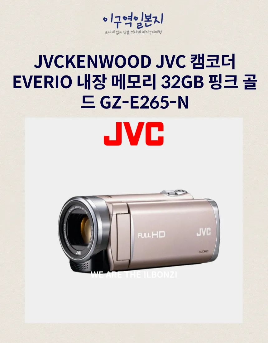 JVCKENWOOD JVC 캠코더 EVERIO 내장 메모리 32GB 핑크 골드 GZ