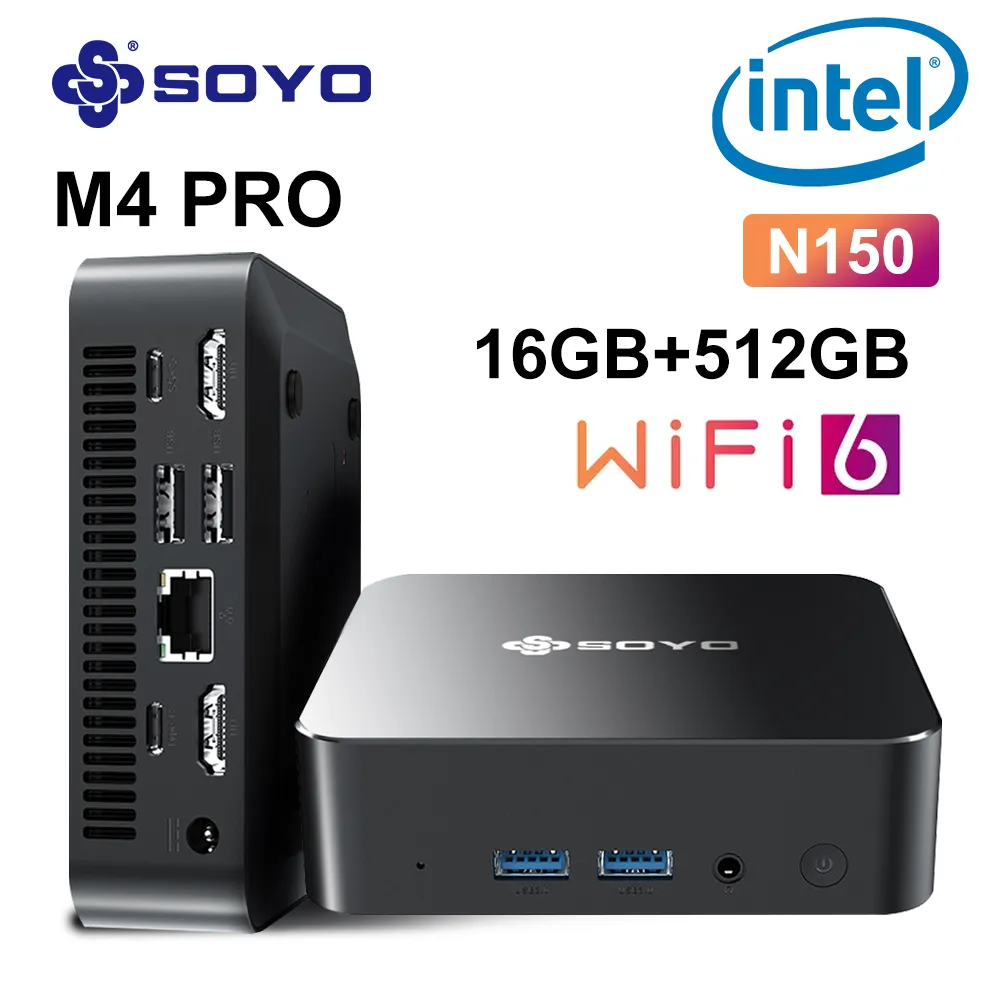 Soyo ミニPC M4 Pro 売ります (未使用新品) SOYO M4 PRO Mini PC Intel Alder Lake N150 Windows 11 Pro Mini PC