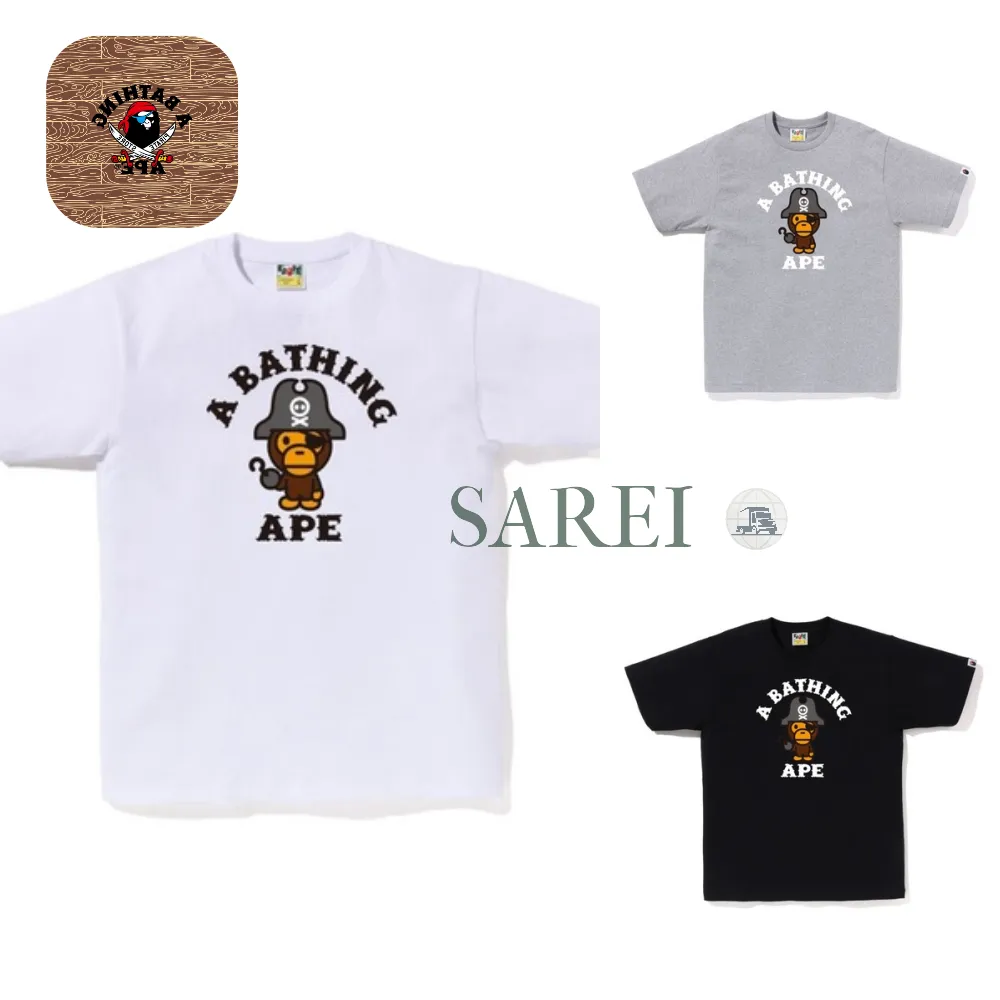 베이프 반팔 티셔츠 남성 캡틴 마일로 파이러트 CAPTAIN MILO PIRATE TEE | 크로켓