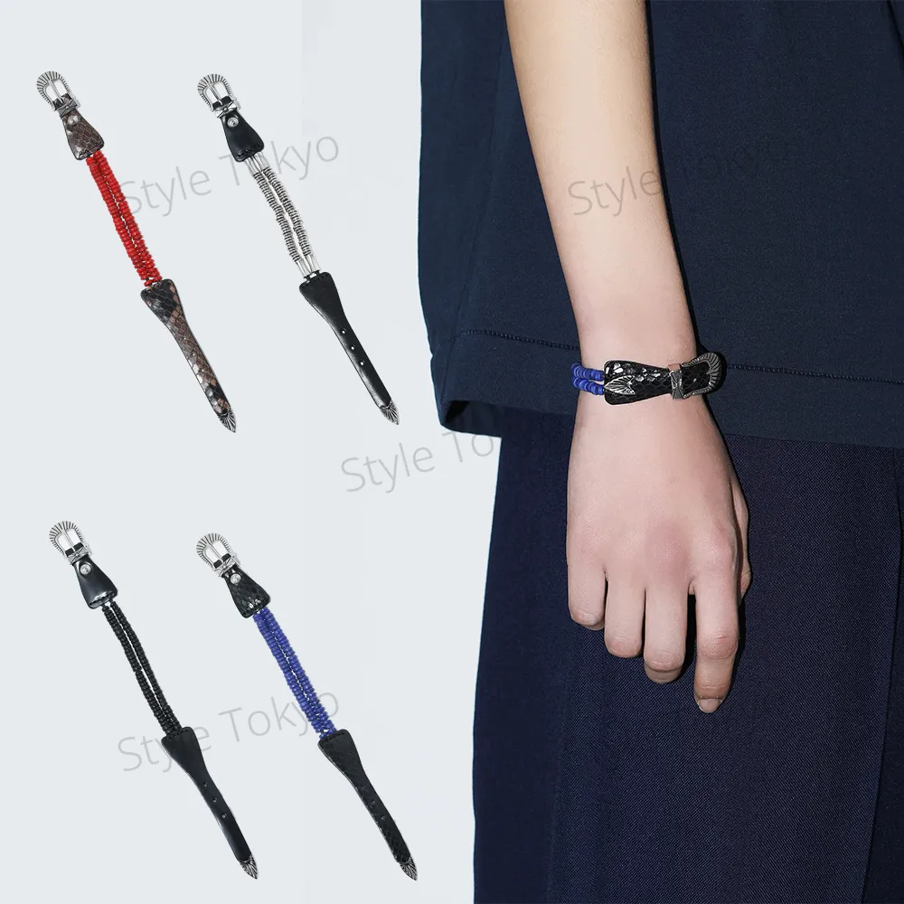 토가 비즈 가죽 팔찌 상품 사진