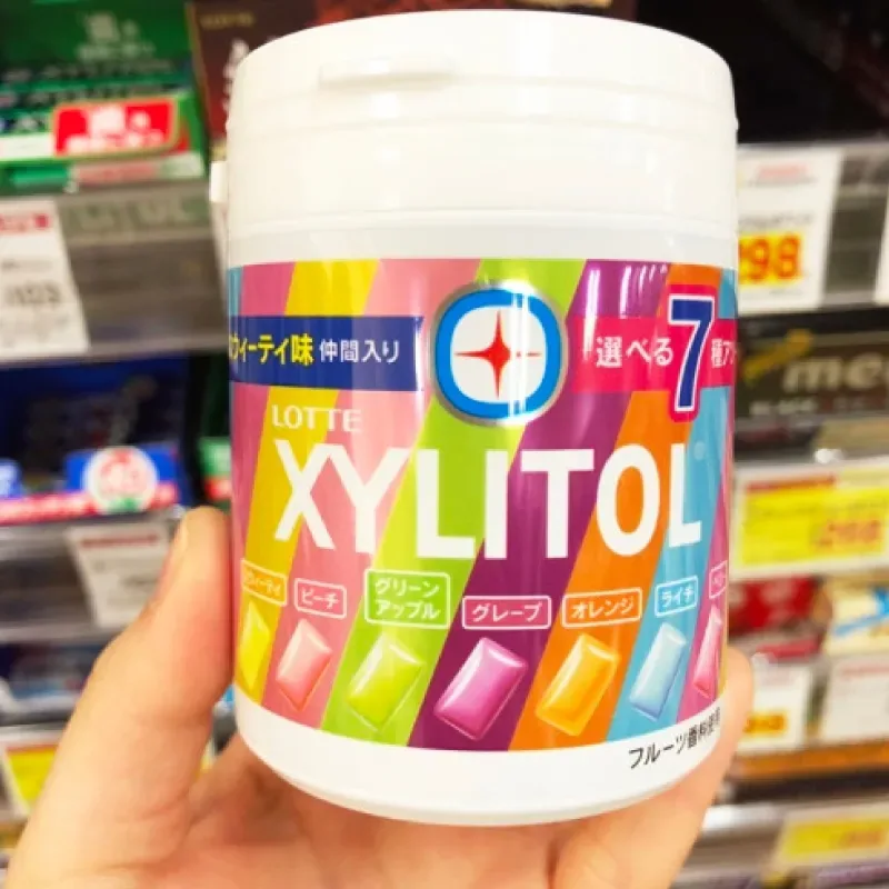 LOTTE 자일리톨 7가지 과일맛 껌 1통 (143g) | 크로켓